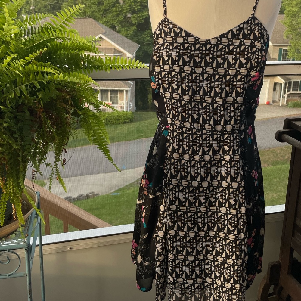 Cute, Abstract Black and White Dress